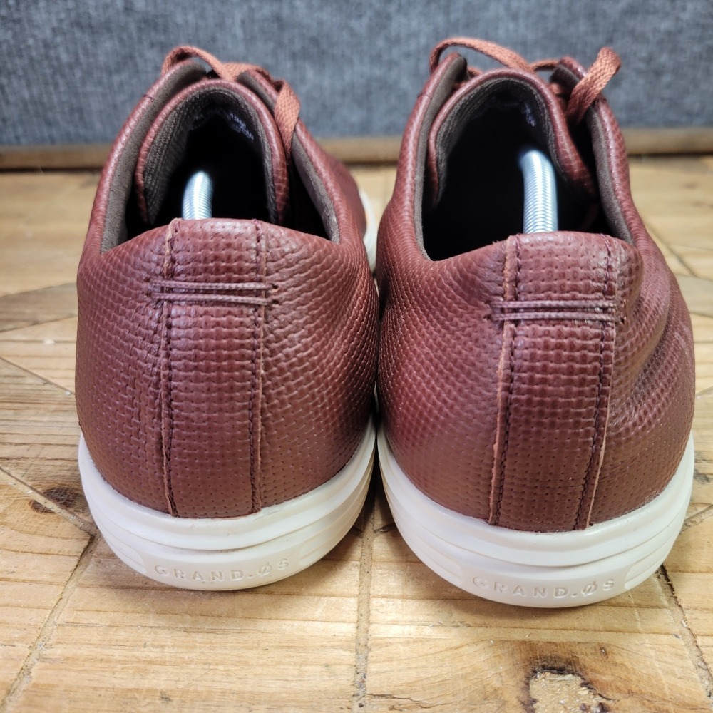 Cole Haan Grand ØS Crosscourt Mens 13 Rum Raisin Casual Leather Sneaker Shoes - Picture 7 of 13